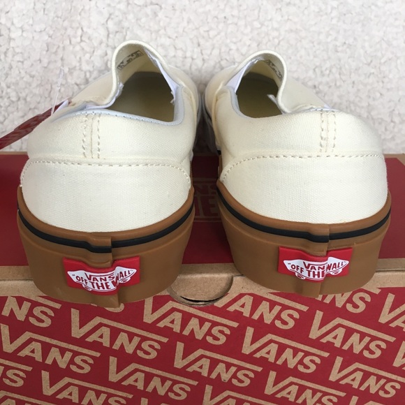 NWT Vans Classic Slip On Gum Block, W 8, M 6.5 - Picture 6 of 8
